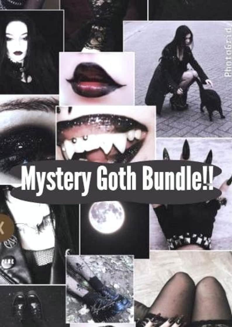 Gothic/Alt style mystery clothing/accessories bundle!! image 1