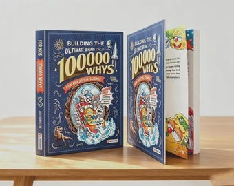 100000 Whys for Kids Hardcover Book | Educational Science Book | Children’s Learning Gift