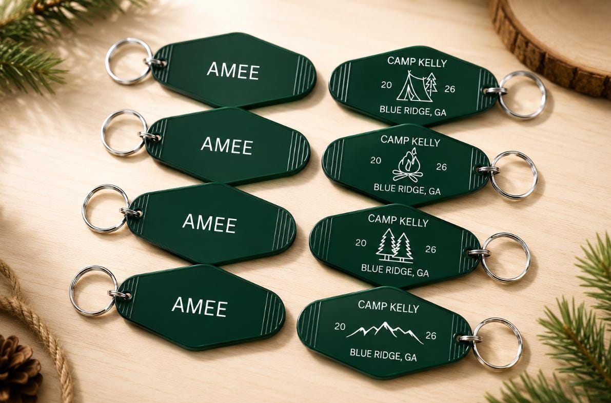 Personalized Keychains for Bachelorette Party | Custom Motel Key Tags ...