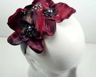 Couture Fascinator 'ORCHIDS'