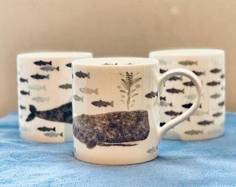 Whale mug - Coastal Inspired Kitchenware - Sealife Mug
