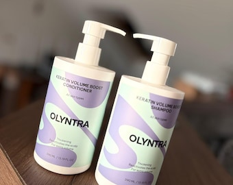 Ensemble de shampooings et revitalisants pour la peau OLYNTRA | Soin du cuir chevelu sensible | Traitement capillaire hydratant | Cadeau de soins capillaires naturels