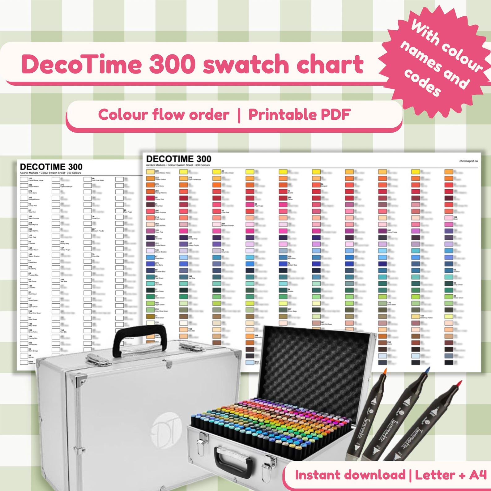 DecoTime 300 Swatch Chart