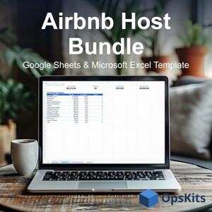 Airbnb Host Bundle Google Sheets Short Term Rental Tracker Expense Tax Cash Flow STR Income