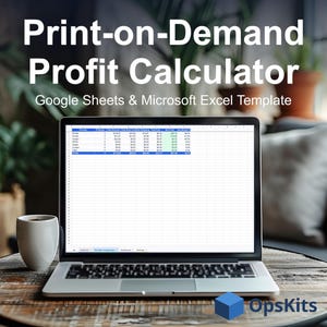 Print on Demand Profit Calculator, Printful Printify Margin Compare Tool, POD Product Pricing Tracker