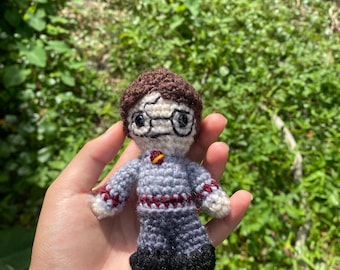 Crocheted Harry Potter, mini figure optional keychain