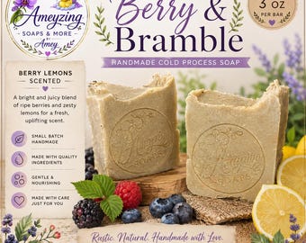 Sapone artigianale ai frutti di bosco e rovo