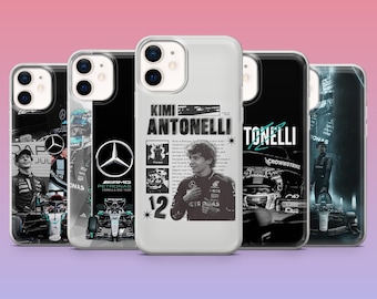 Kimi Antoneli Phone Case Fomula 1 F1 Cover for iPhone 17Pro, 16, 15, 14, 13, 12, Samsung S26, S25, S24, S23Fe, A16, A56, Pixel 10, 9Pro