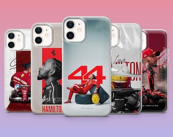 Cover per telefono Hamilton Formula Racing per iPhone 17Pro, 16, 15, 14, 13, 12, Samsung S26, S25, S24, S23Fe, A16, A56, Pixel 10, 9Pro