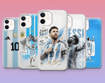 Messi Phone Case Football Soccer World Cup Cover for iPhone17Pro, 16, 15, 14, 13, 12, Samsung S26, S25, S24, S23Fe, A16, A56, Pixel 10, 9Pro