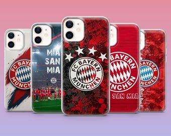 Bayern Munich Phone Case Football Soccer  Cover for iPhone 17Pro, 16, 15, 14, 13, 12, Samsung S26, S25, S24, S23Fe, A16, A56, Pixel 10, 9Pro