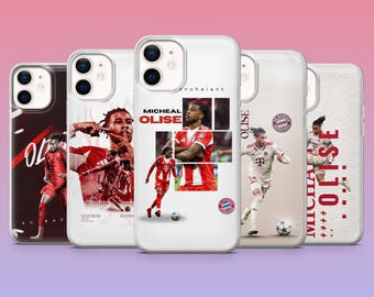 Custodia per telefono Olise con stampa della nazionale francese di calcio, compatibile con iPhone 17Pro, 16, 15, 14, 13, 12, Samsung S26, S25, S24, S23Fe, A16, A56, Pixel 10, 9Pro.