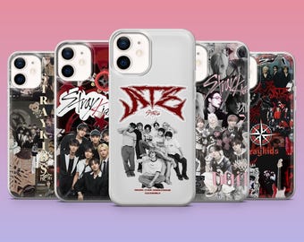 Stray Kids Phone Case Kpop Music Band  Cover for iPhone 17Pro, 16, 15, 14, 13, 12, Samsung S26, S25, S24, S23Fe, A16, A56, Pixel 10, 9Pro