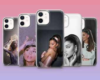 Cover per telefono Ariana Grande, artista pop, compatibile con iPhone 17Pro, 16, 15, 14, 13, 12, Samsung S26, S25, S24, S23Fe, A16, A56, Pixel 10, 9Pro.