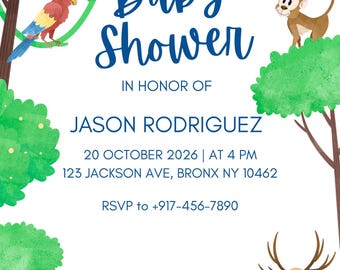 Boy Baby Shower Invitation