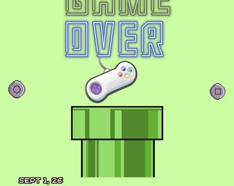 Gamer Birthday Party Invitation