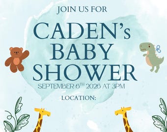 Boy Baby Shower Invitation