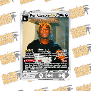 ken carson pokemon card Ken Carson Holographic Trading Card
