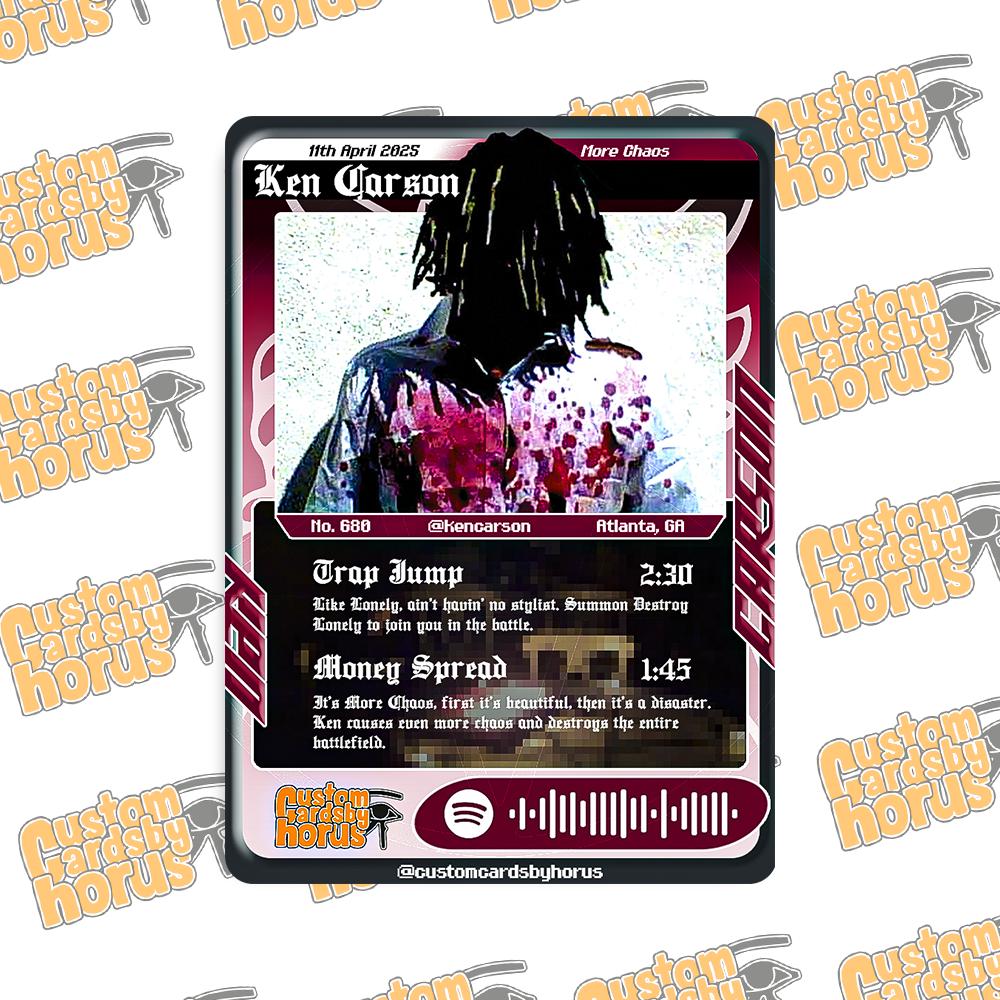 ken carson pokemon card Ken Carson Holographic Card -