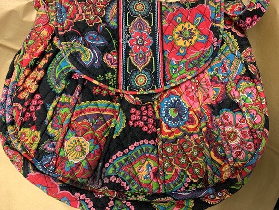 Vera Bradley Floral Hobo Bag Purse Magnetic Closure Adjustable
