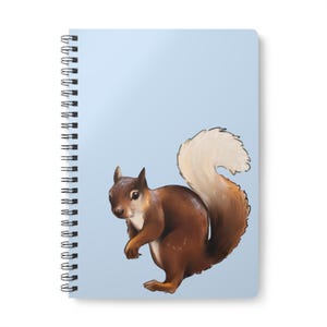Eichhörnchen Illustration Notizbuch | A5 Spiralblock