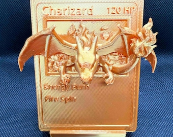 Soporte para cartas de dragón / Soporte para cartas impreso en 3D / Decoración de escritorio de fantasía / Soporte para cartas de coleccionista