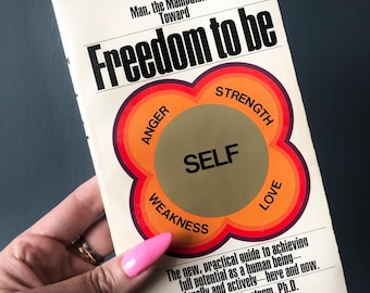 Broché de psychologie vintage des années 1970 / Retro Self Help Book / Self Actualisation / Couverture de livre