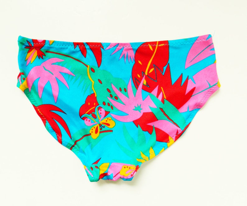 80s Vintage Rad Tropical Swimsuit Bottoms / Tropical Island | Etsy