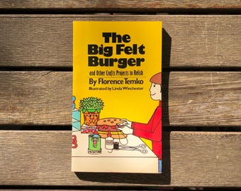 1970s Vintage Illustrated Craft Book / DIY Paperback / Retro Crafts How To Novelty Book