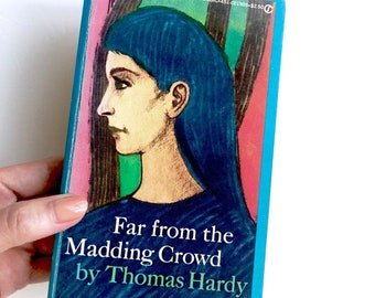 1960s Vintage Paperback / Thomas Hardy / Vintage Literature / Illustrated Cover / English Romance