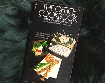 1970s Office Cookbook / Vintage Paperback Book / Retro Workplace Recipes