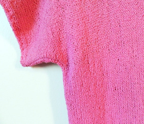Vintage Radiant Orchid Knit Dress / Boho Knit Dre… - image 2