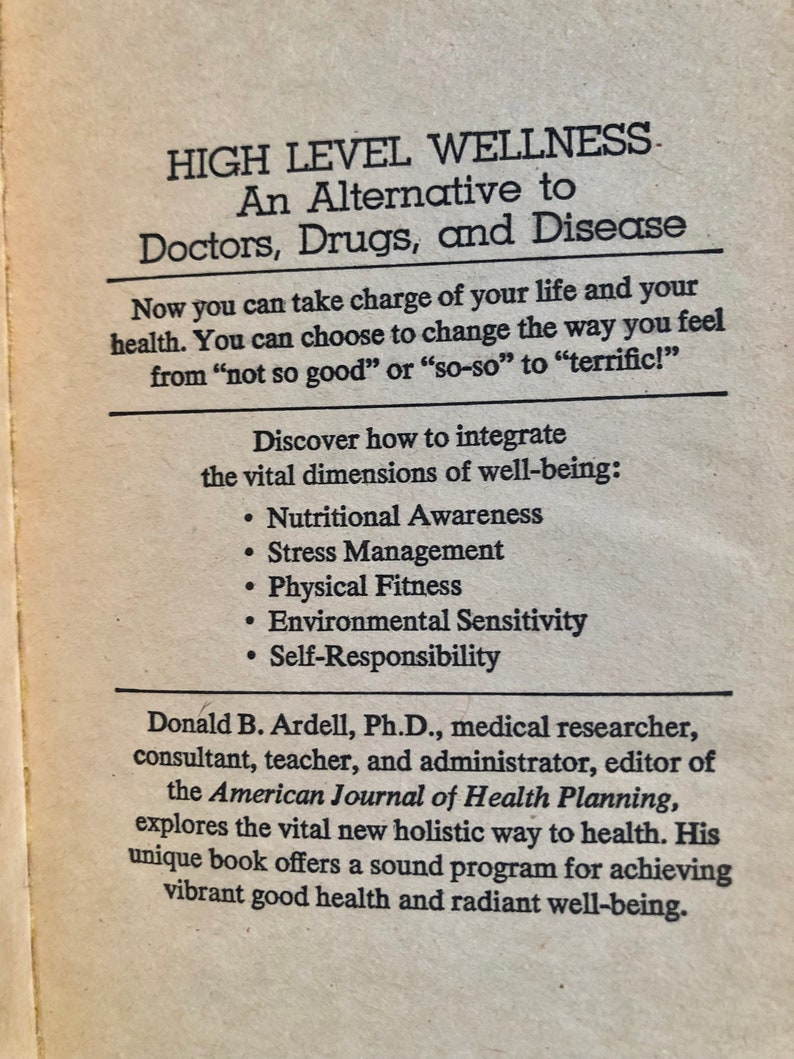 1970s Health & Wellness Paperback / Retro Collectible Paperback / Vintage Typography image 4