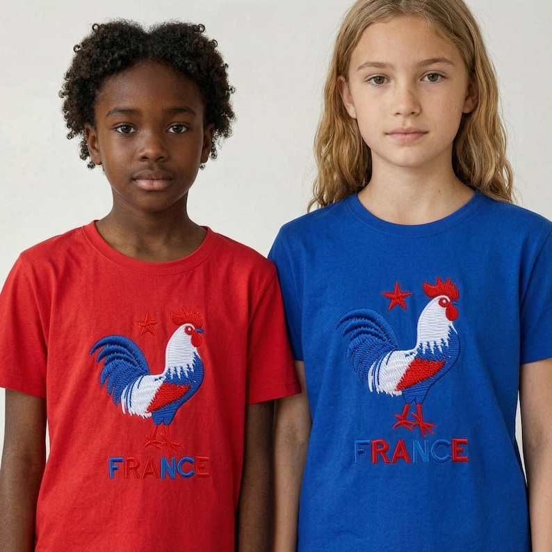 France Rooster Sports Jersey – Unisex Breathable Polyester Soccer T-Shirt image 6