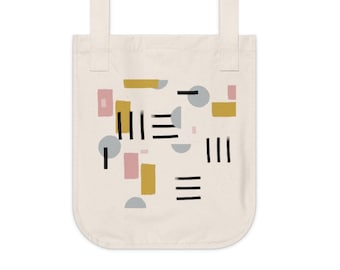 Modern Organic Canvas Tote Bag,Casual Shoulder Bag for Her Him,Grocery Bag Tote,Art Supply Tote Bag,Group Leader Tote Bag for all the things