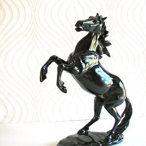 Itallian Stallion statue in black or gray