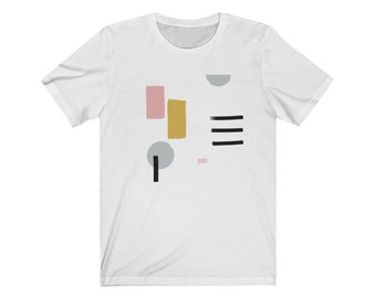 Minimalist Unisex Jersey Short Sleeve Tee, Bella + Canvas Unisex T-Shirt,Modern T Shirt for Men Women Teen,Soft Tee by Bella + Canvas Modern