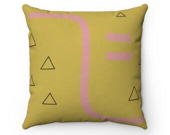 citron throw pillows