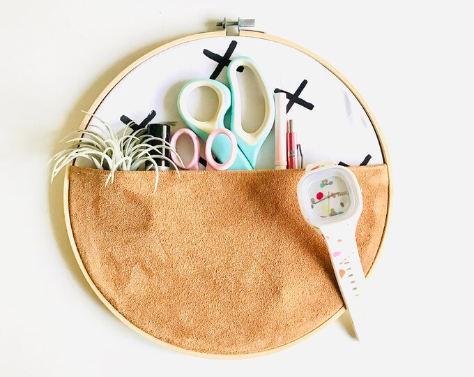 LARGE HOOPLA Wall Pocket, Wall Pouch, Wall Storage, Bedside Storage