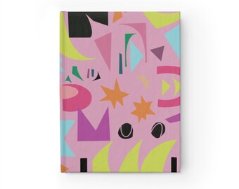 Blank Hardcover Journal, Pink Modern Journal, Art Journaling, Bible Journaling, Journaling Notebook, Small Journal, Sketchbook for Kids,Gift