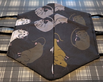 Máscara de cara de rata de lujo