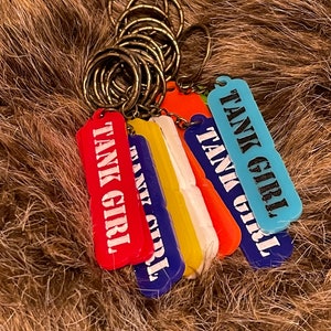 Tank Girl inspired acrylic keychains