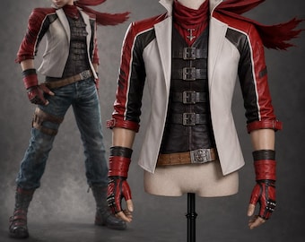 Tekken 6 Inspired Leather Cosplay Jacket | Game Character Costume Coat | Anime Style Jacket