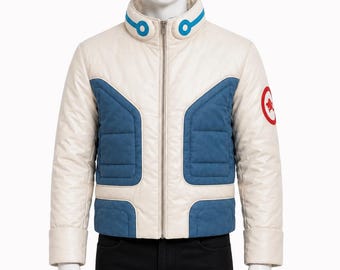 Star Fox Inspired Flight Jacket | McCloud Cosplay Bomber Jacket | Space Pilot Leather Coat