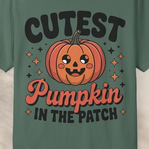 Cutest Pumpkin In The Patch Shirt, Pumpkin Patch Family Outfit, Cute Halloween Shirt, Fall Festival Tee, Matching Family Pumpkin Shirt