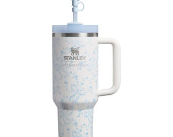 Gobelet fleuri avec nœud et anse Mug de voyage style Stanley