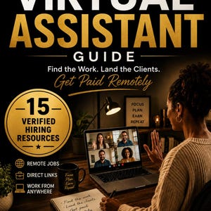 Guia para Assistentes Virtuais | Vagas Remotas, 15 Recursos de Contratação Verificados e Links Diretos (PDF)