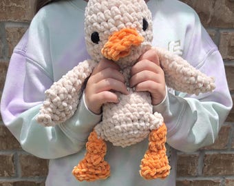 Waffles the Duck stuffy - Amigurami - Crochet Stuffy - Plush Animal - Lovey
