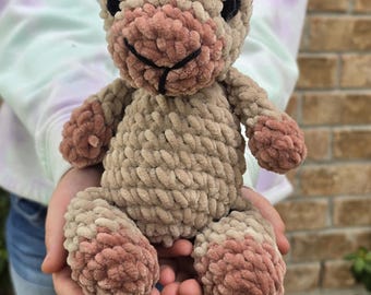 Spud the Capybara stuffy - Amigurami - Crochet Stuffy - Plush Animal - Lovey