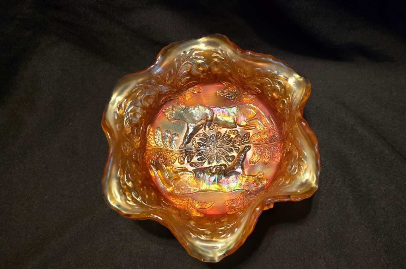 Fenton Butterfly Carnival Glass - Etsy